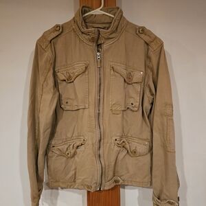 Essentials Women's Khaki Military Jacket